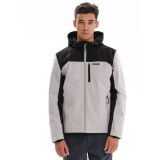 Emerson Ανδρικό Μπουφάν με Κουκούλα 232.EM10.10 Beige/Black Κανονική Εφαρμογή 1
