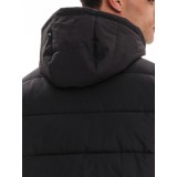 Emerson Ανδρικό Μπουφάν Puffer με αποσπώμενη κουκούλα 232.EM10.69 Black 4
