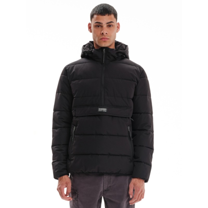 Emerson Ανδρικό Μπουφάν Puffer με αποσπώμενη κουκούλα 232.EM10.69 Black Ανδρικά