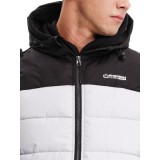 Emerson Ανδρικό Αμάνικο Μπουφάν Puffer με Κουκούλα 232.EM10.95 Ice/Black Κανονική Εφαρμογή 5