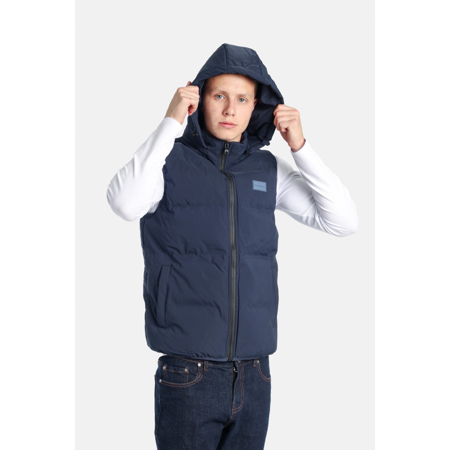 Life Style Butiken Ανδρικό Αμάνικο Μπουφάν LS12598222 Navy