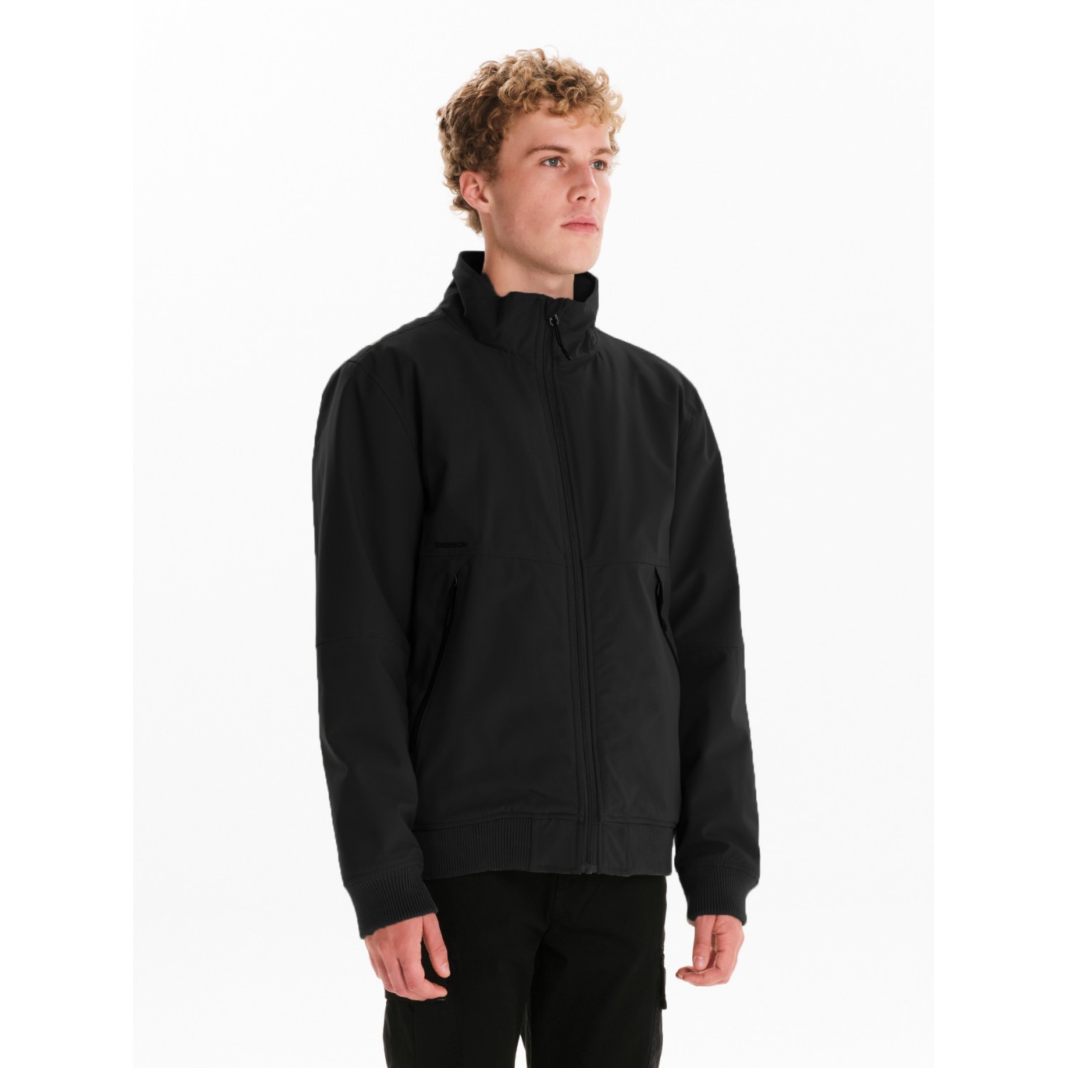 EMERSON ΑΝΔΡΙΚΟ ΜΠΟΥΦΑΝ BONDED BOMBER ΜΕ ΚΟΥΚΟΥΛΑ 252.EM10.65A Black