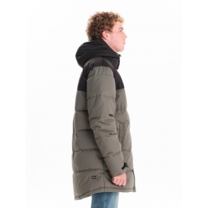 EMERSON ΑΝΔΡΙΚΟ ΜΠΟΥΦΑΝ PUFFER ΜΕ ΚΟΥΚΟΥΛΑ 242.EM10.68 OLIVE/BLACK
