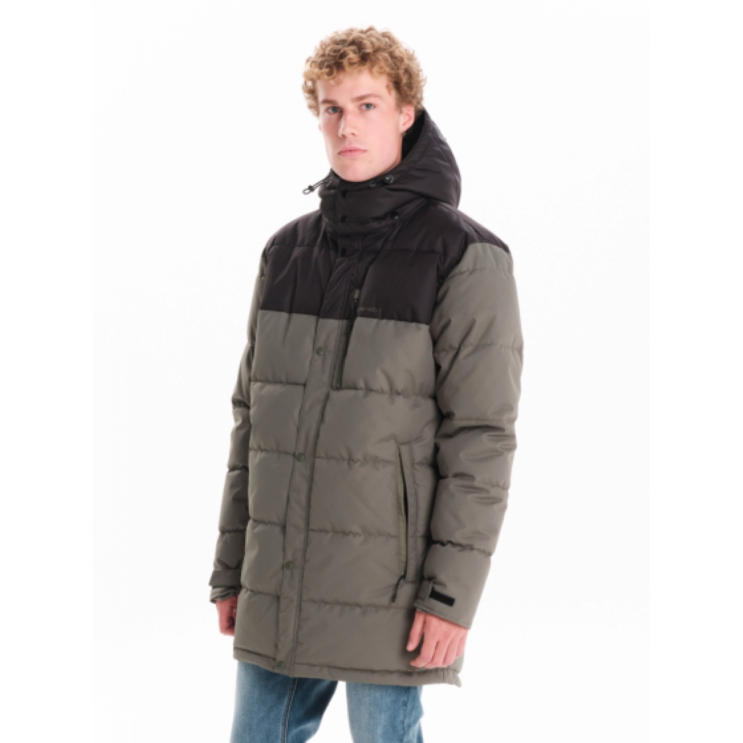 EMERSON ΑΝΔΡΙΚΟ ΜΠΟΥΦΑΝ PUFFER ΜΕ ΚΟΥΚΟΥΛΑ 242.EM10.68 OLIVE/BLACK