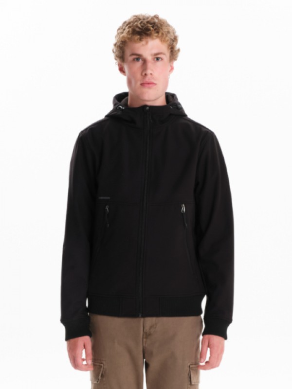 EMERSON ΑΝΔΡΙΚΟ ΜΠΟΥΦΑΝ BONDED BOMBER ΜΕ ΚΟΥΚΟΥΛΑ 242.EM11.65 Black