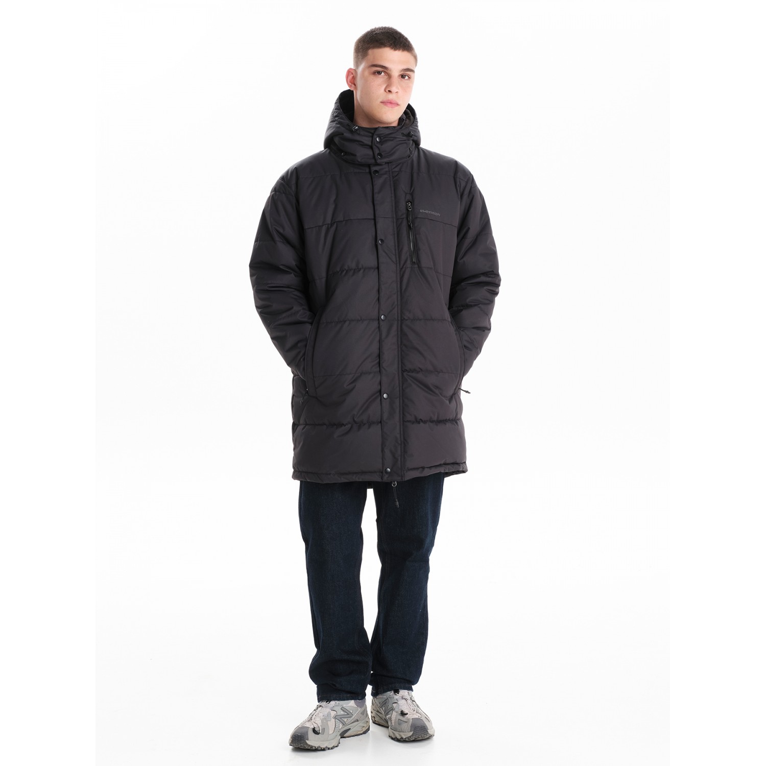 EMERSON ΑΝΔΡΙΚΟ ΜΠΟΥΦΑΝ PUFFER ΜΕ ΚΟΥΚΟΥΛΑ 242.EM10.68 Black