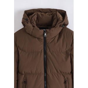 Life Style Butiken Ανδρικό Μπουφάν Bomber με αφαιρούμενη κουκούλα LS17018 Καφέ