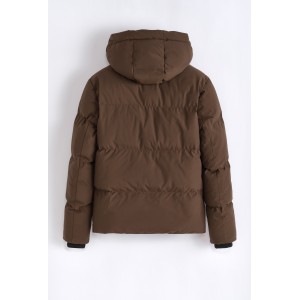 Life Style Butiken Ανδρικό Μπουφάν Bomber με αφαιρούμενη κουκούλα LS17018 Καφέ