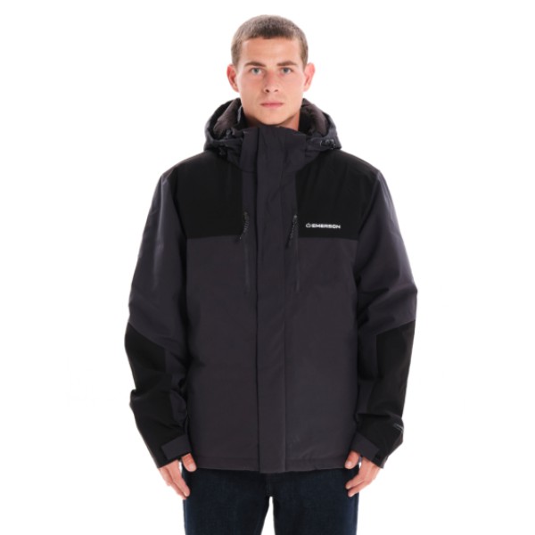 EMERSON ΑΝΔΡΙΚΟ ΜΠΟΥΦΑΝ ΜΕ ΚΟΥΚΟΥΛΑ 242.EM10.06 EBONY/BLACK