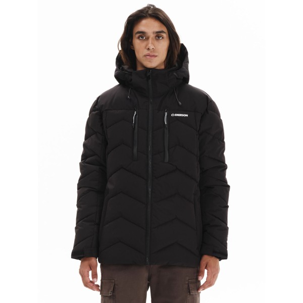 EMERSON ΑΝΔΡΙΚΟ ΜΠΟΥΦΑΝ PUFFER ΜΕ ΑΠΟΣΠΩΜΕΝΗ ΚΟΥΚΟΥΛΑ 252.EM10.23 Black