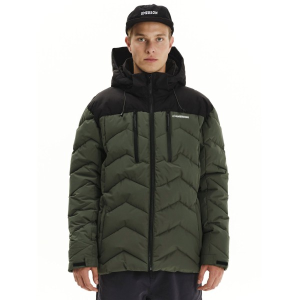 EMERSON ΑΝΔΡΙΚΟ ΜΠΟΥΦΑΝ PUFFER ΜΕ ΑΠΟΣΠΩΜΕΝΗ ΚΟΥΚΟΥΛΑ 252.EM10.23 PINE OLIVE/BLACK