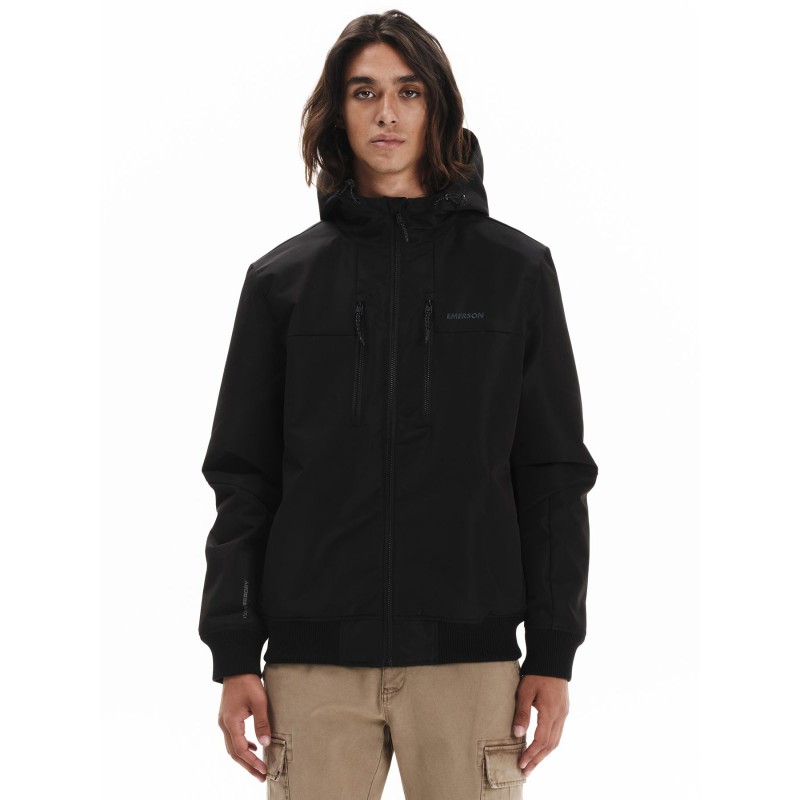 EMERSON ΑΝΔΡΙΚΟ ΜΠΟΥΦΑΝ BOMBER ΜΕ ΚΟΥΚΟΥΛΑ 252.EM10.31 Black Ανδρικά