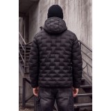 Life Style Butiken Ανδρικό Μπουφάν Bomber με αφαιρούμενη κουκούλα LS12683226 BLACK 4