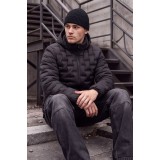 Life Style Butiken Ανδρικό Μπουφάν Bomber με αφαιρούμενη κουκούλα LS12683226 BLACK 5