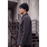 Life Style Butiken Ανδρικό Τζάκετ Overshirt Felted με Φερμουάρ και Τσέπες LS12683230 Ανθρακί 3