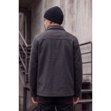 Life Style Butiken Ανδρικό Τζάκετ Overshirt Felted με Φερμουάρ και Τσέπες LS12683230 Ανθρακί 4