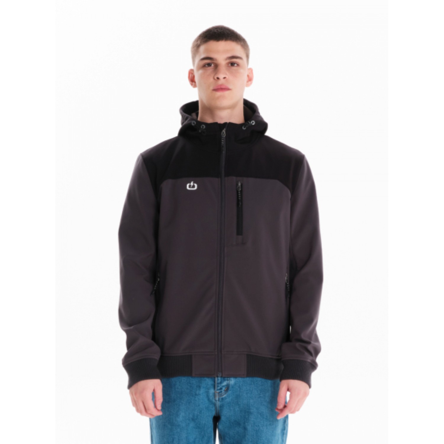 EMERSON ΑΝΔΡΙΚΟ ΜΠΟΥΦΑΝ BONDED ΜΕ ΚΟΥΚΟΥΛΑ 242.EM11.10 D.GREY/BLACK