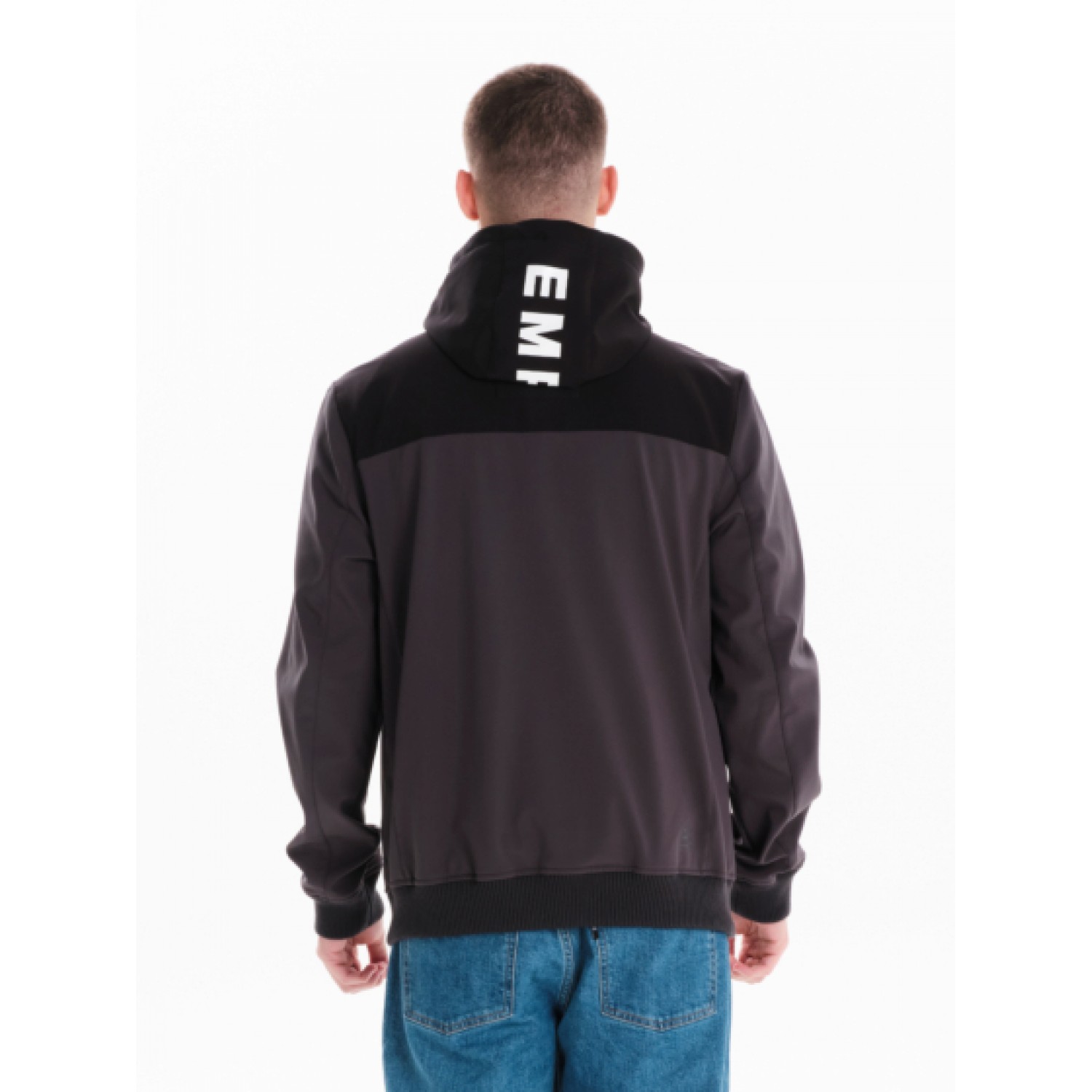 EMERSON ΑΝΔΡΙΚΟ ΜΠΟΥΦΑΝ BONDED ΜΕ ΚΟΥΚΟΥΛΑ 242.EM11.10 D.GREY/BLACK