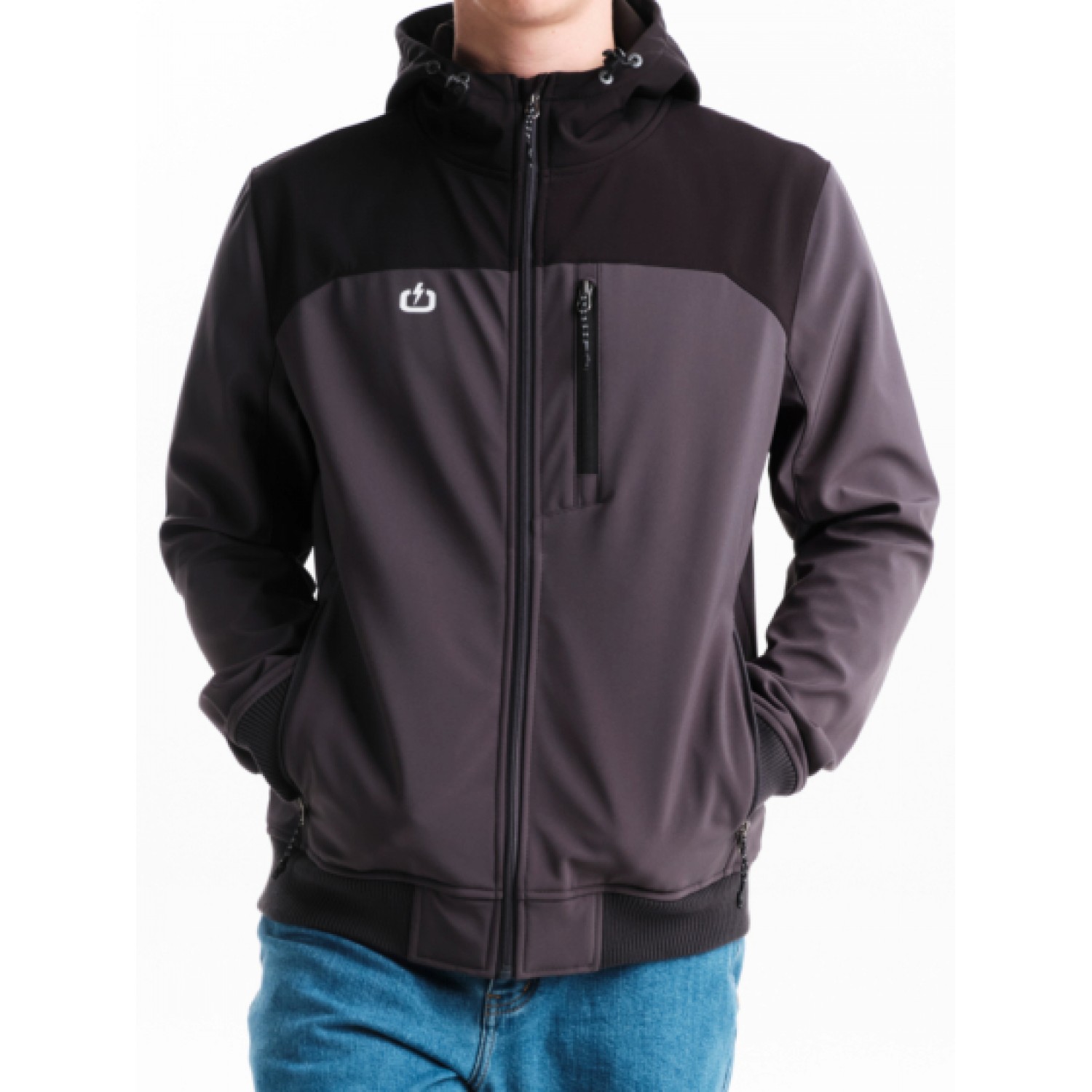 EMERSON ΑΝΔΡΙΚΟ ΜΠΟΥΦΑΝ BONDED ΜΕ ΚΟΥΚΟΥΛΑ 242.EM11.10 D.GREY/BLACK