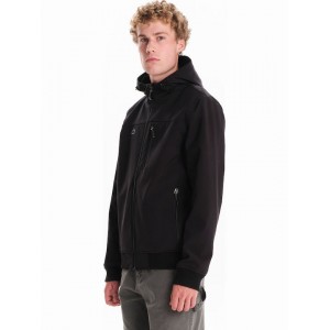 EMERSON ΑΝΔΡΙΚΟ ΜΠΟΥΦΑΝ BONDED ΜΕ ΚΟΥΚΟΥΛΑ 242.EM11.10 Black