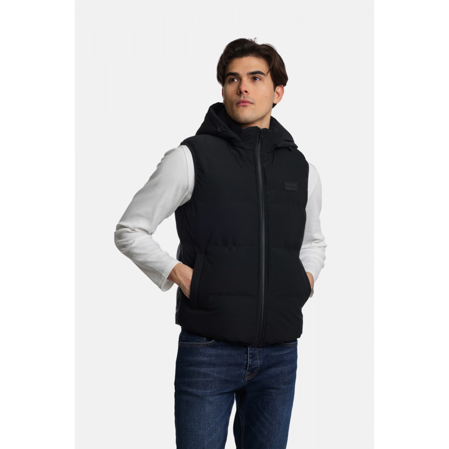 Life Style Butiken Ανδρικό Αμάνικο Μπουφάν LS12498210 Black