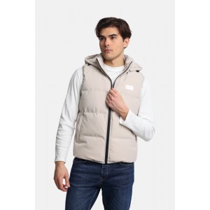 Life Style Butiken Ανδρικό Αμάνικο Μπουφάν LS12498210 Εκρού