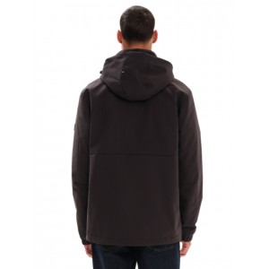 Emerson Ανδρικό Μπουφάν με κουκούλα 232.EM10.27 Black