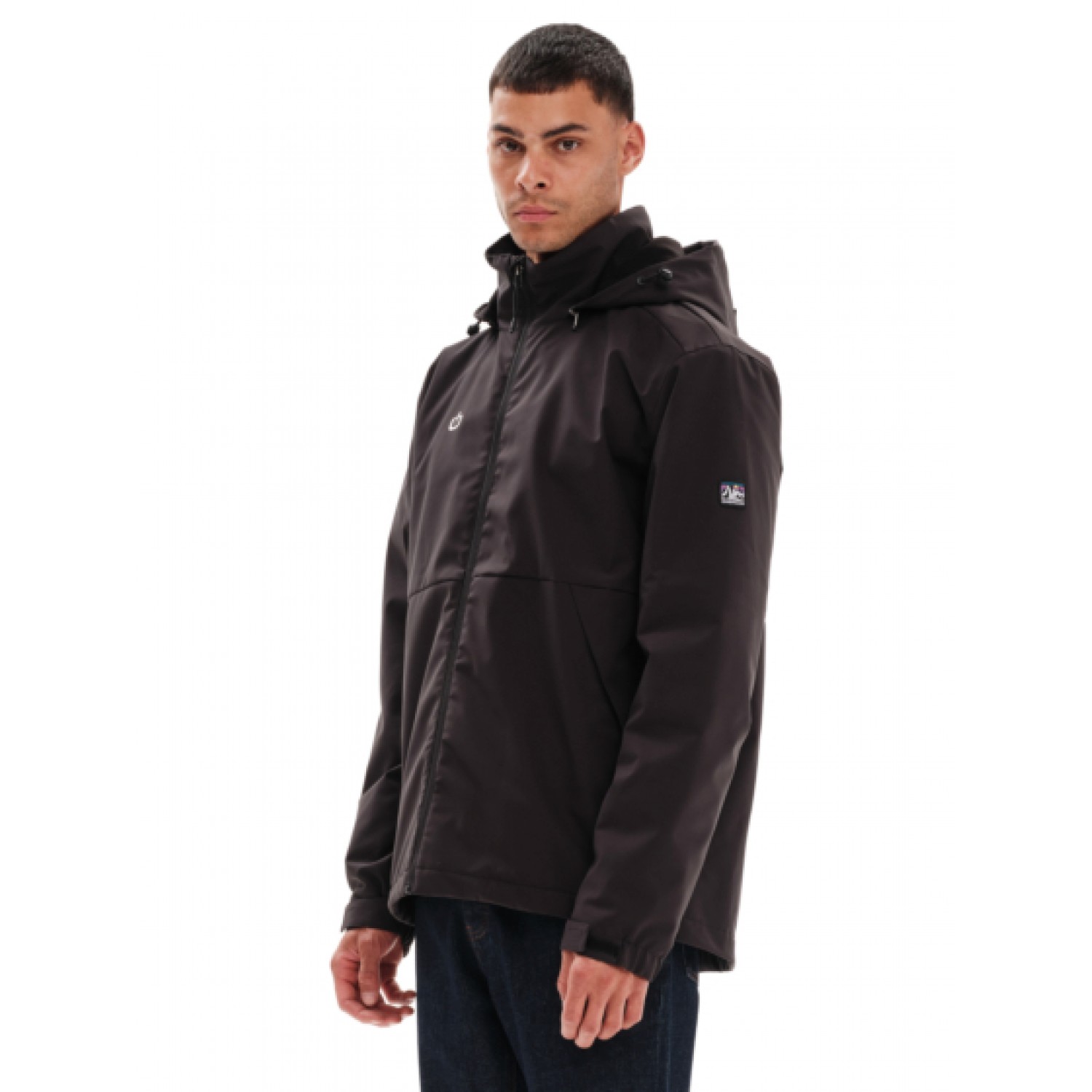 Emerson Ανδρικό Μπουφάν με κουκούλα 232.EM10.27 Black