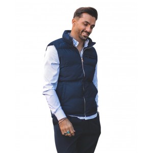 Life Style Butiken Ανδρικό Αμάνικο Μπουφάν LS16697 Navy