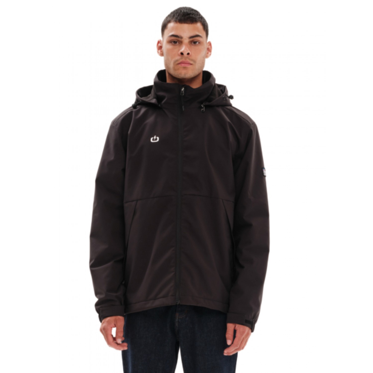 Emerson Ανδρικό Μπουφάν με κουκούλα 232.EM10.27 Black