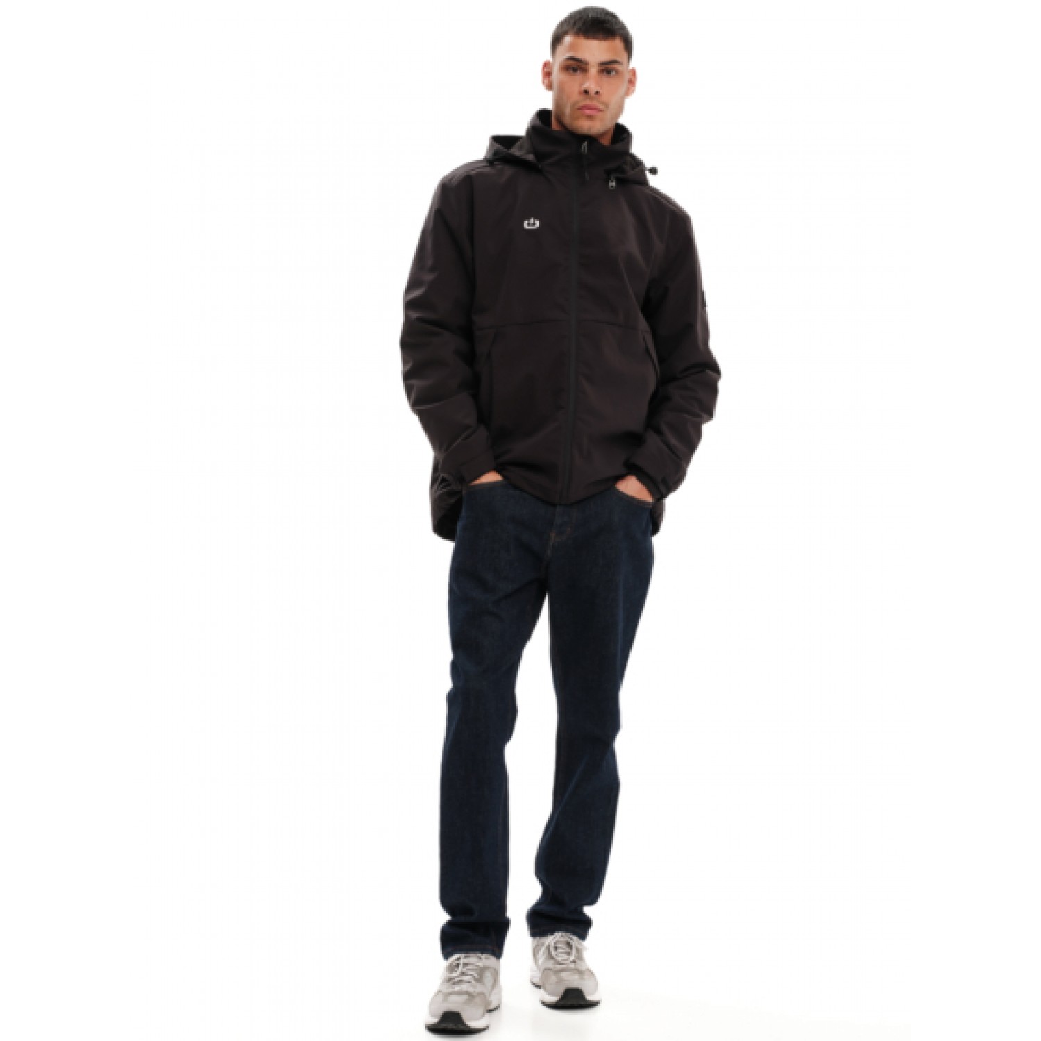 Emerson Ανδρικό Μπουφάν με κουκούλα 232.EM10.27 Black