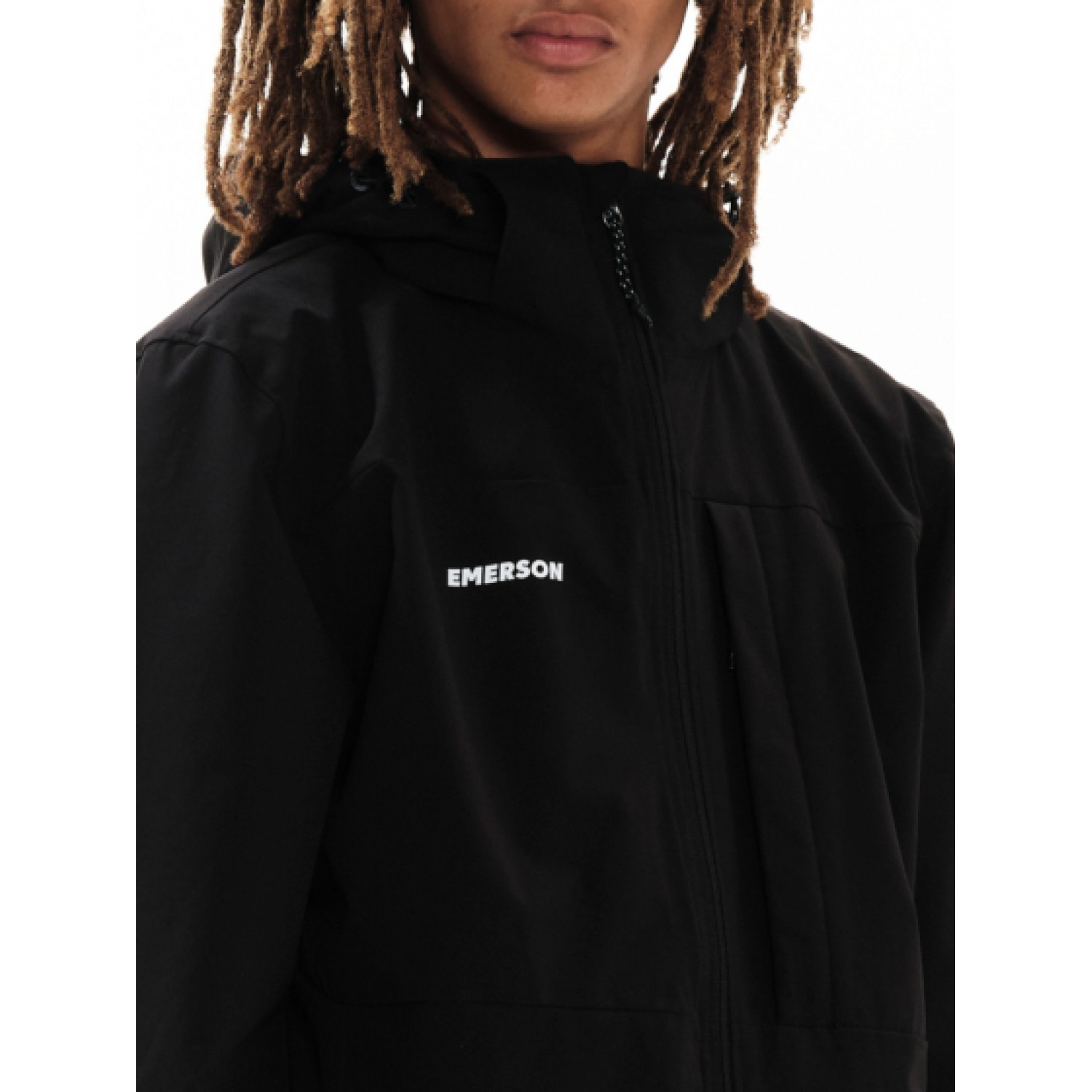 Emerson Ανδρικό Μπουφάν Outdoor με αποσπώμενη κουκούλα 222.EM10.26 Black
