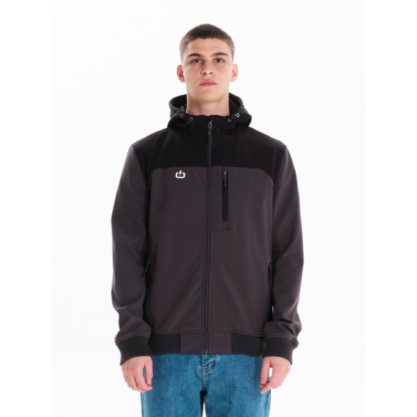 EMERSON ΑΝΔΡΙΚΟ ΜΠΟΥΦΑΝ BONDED ΜΕ ΚΟΥΚΟΥΛΑ 242.EM11.10 D.GREY/BLACK