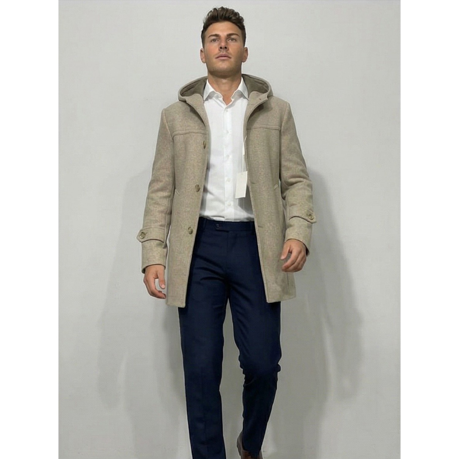 Life Style Butiken Ανδρικό ημίπαλτο LS1304 Μπεζ