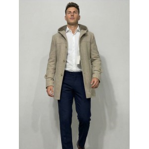 Life Style Butiken Ανδρικό ημίπαλτο LS1304 Μπεζ