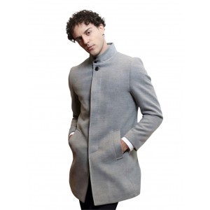 Life Style Butiken Ανδρικό Παλτό LS12576 Γκρι