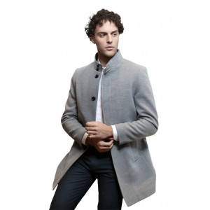 Life Style Butiken Ανδρικό Παλτό LS12576 Γκρι