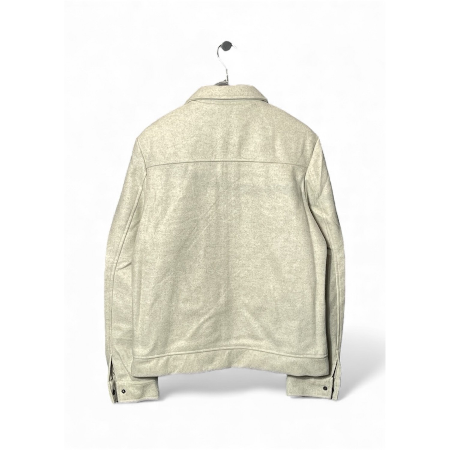 Life Style Butiken Ανδρικό Jacket τύπου Wool με τσέπες με καπάκι μπροστά LS1772322 Beige