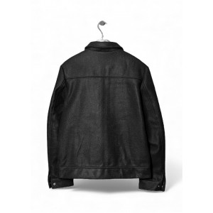 Life Style Butiken Ανδρικό Jacket τύπου Wool με τσέπες με καπάκι μπροστά LS177231 Black