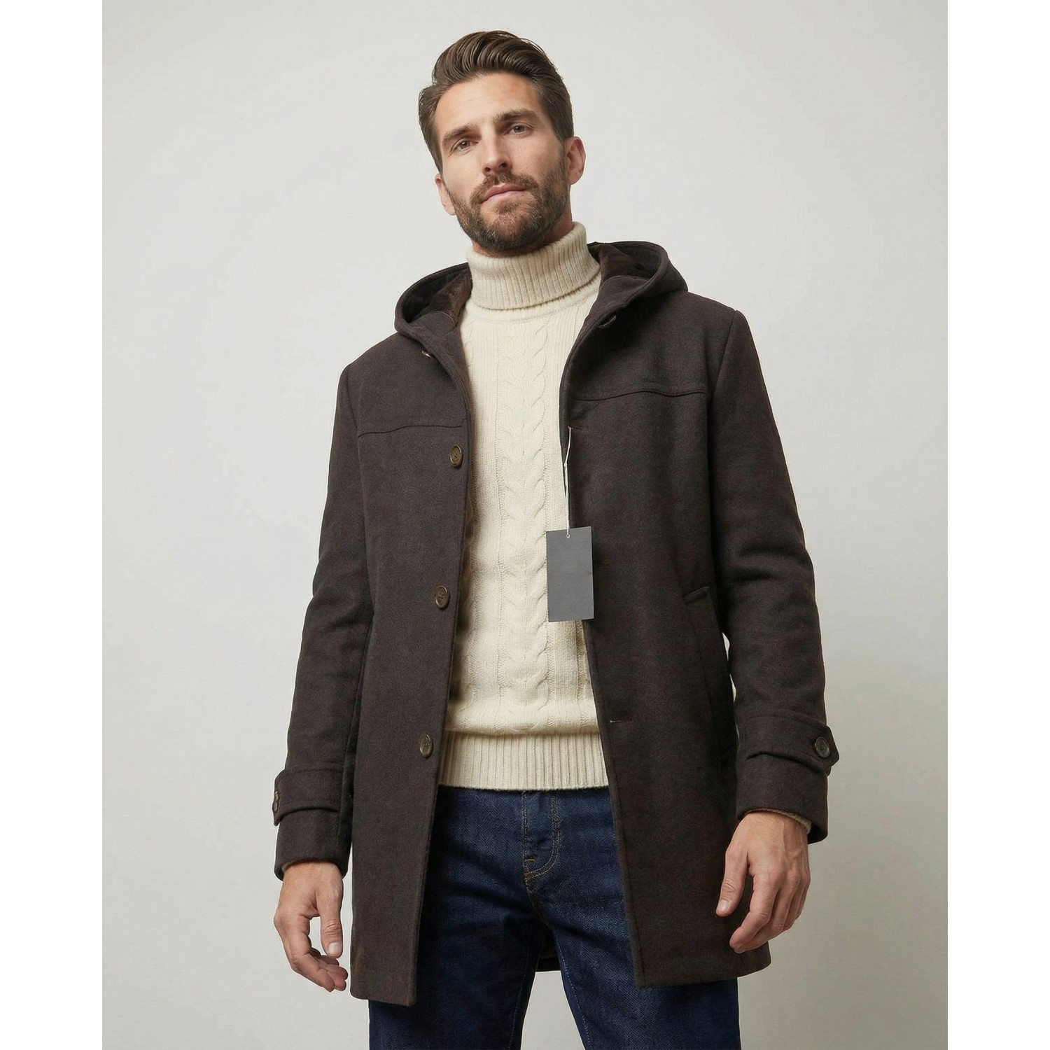 Life Style Butiken Ανδρικό ημίπαλτο LS1304 Καφέ