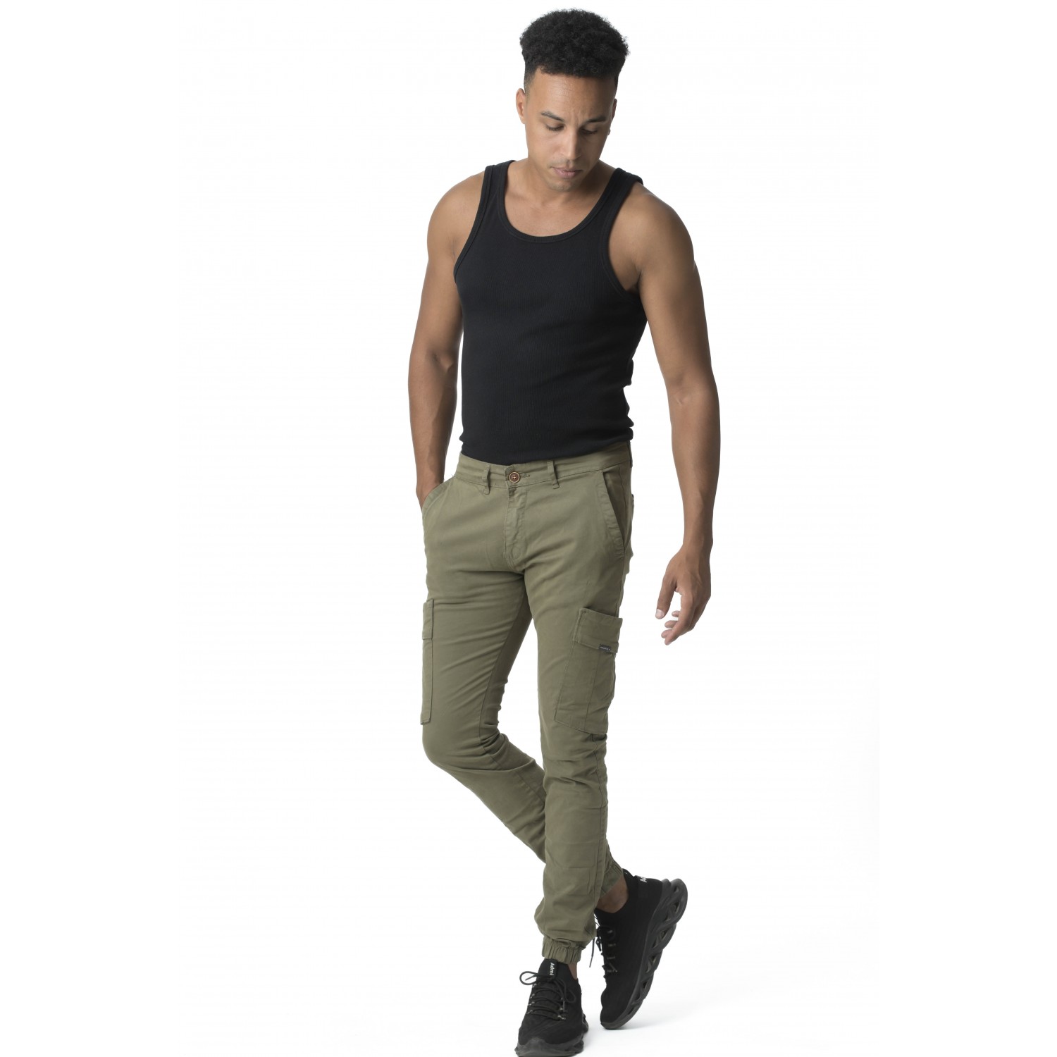 Life Style Butiken Ανδρικό Cargo παντελόνι LS1380 Χακί