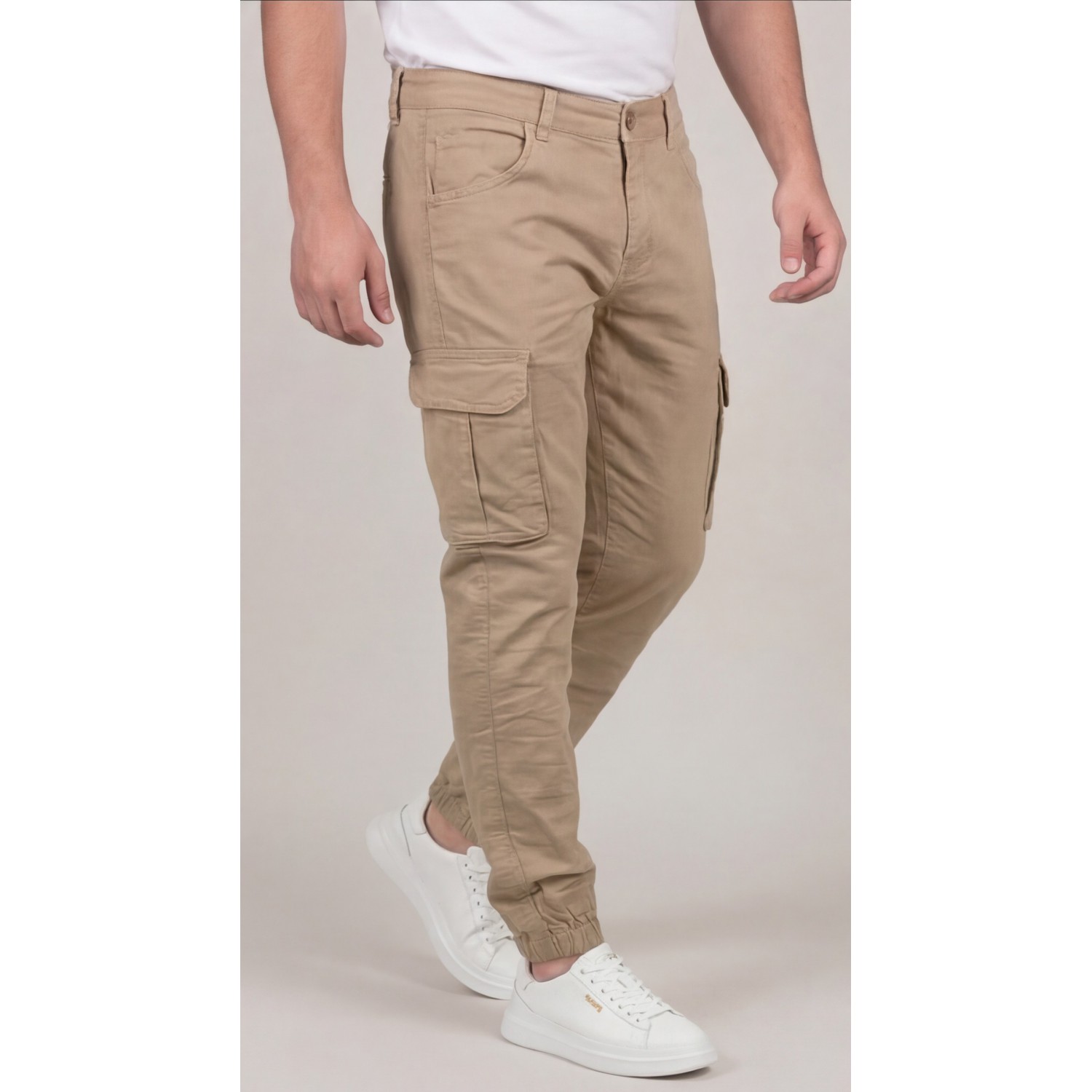 Life Style Butiken Ανδρικό Cargo παντελόνι LS1360 Ταμπά