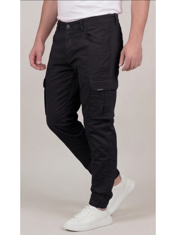 Life Style Butiken Ανδρικό Cargo παντελόνι LS1360 Black