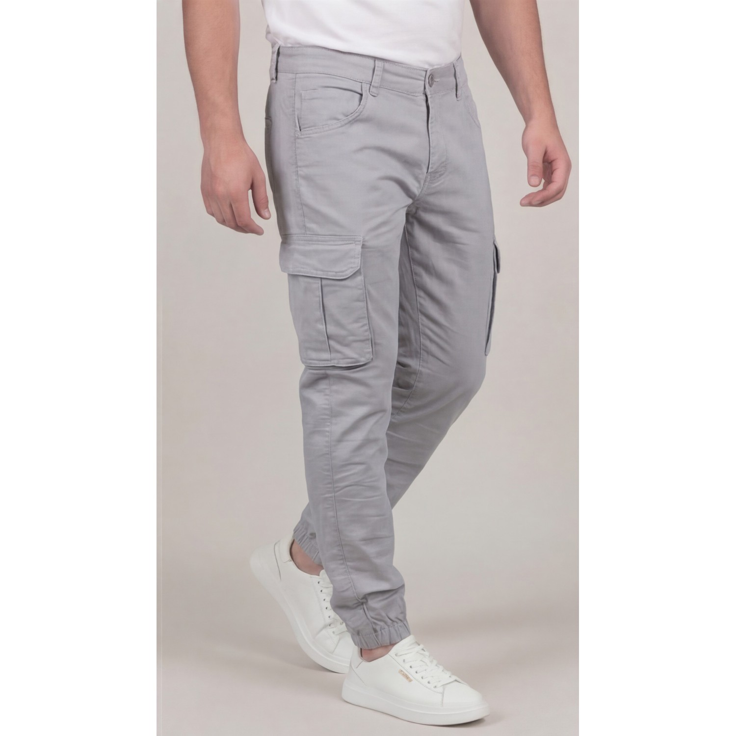 Life Style Butiken Ανδρικό Cargo παντελόνι LS1360 Γκρι Πάγου