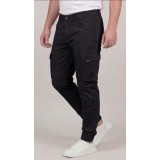 Life Style Butiken Ανδρικό Cargo παντελόνι LS1360 Black 1