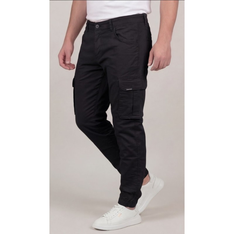 Life Style Butiken Ανδρικό Cargo παντελόνι LS1360 Black Ανδρικά