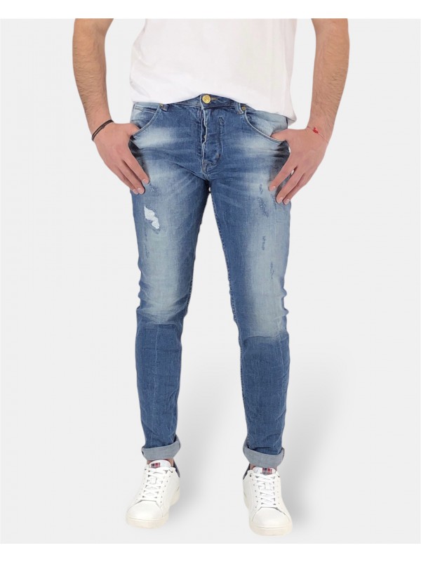 Ανδρικό slim Jean παντελόνι Profil 545 Μπλε