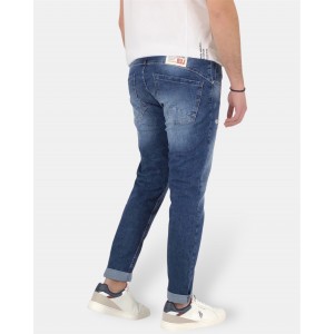 Ανδρικό slim Jean παντελόνι Back 2 Jeans N5 Μπλε