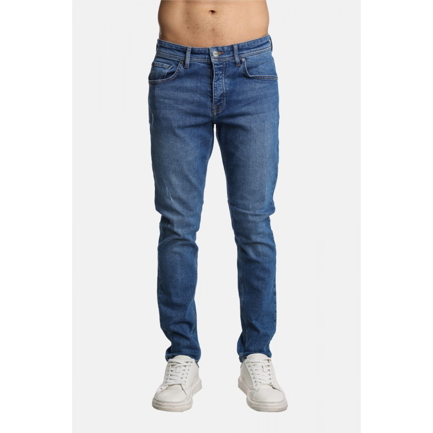 Paco & Co 2441300 Ανδρικό Jean παντελόνι Μπλε Κανονική Γραμμή