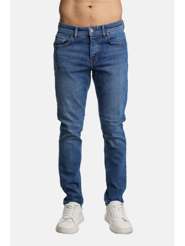 Paco & Co 2441300 Ανδρικό Jean παντελόνι Μπλε Κανονική Γραμμή